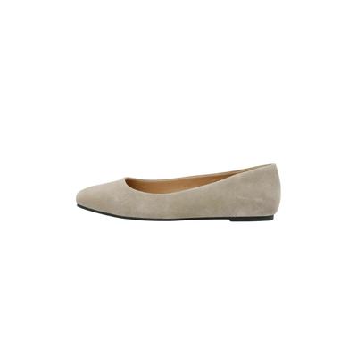 Ballettschuh CA'SHOTT "Ca'Shott Ballerina shoe CASRUBY", Damen, Gr. 40, Normalschaft, beige (mushroom), Obermaterial: 100% Synthetik/Textil, Schuhe