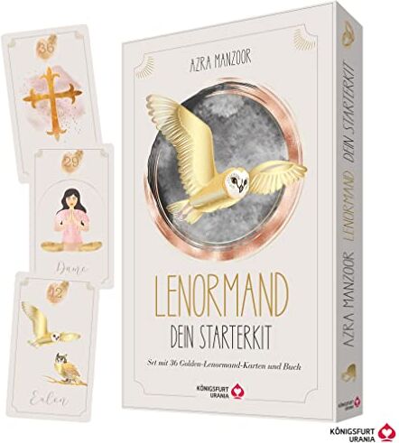 Azra Manzoor - Lenormand - Dein Starterkit: 36 Golden-Lenormand-Karten und Buch (Lenormandkarten) - Preis vom 14.10.2026 23:07:16 h