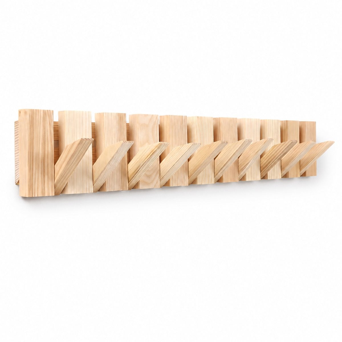 Norly Wandkapstok Piano - Eikenhout - 10 haken