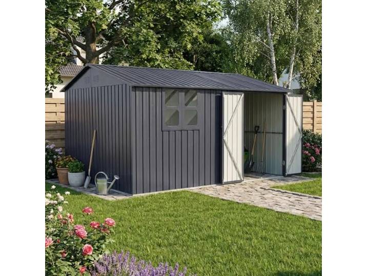 Albatros Gerätehaus 3XL RAL7016 371x304x201cm, 22,6m³, abschließbar