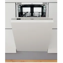 Whirlpool WSIC 3M27, Geschirrspüler Einbau, Silber