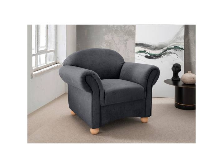 Livetastic Sessel Torello, Anthrazit, Holz, Buche, Uni, 90x84x80 cm, Made in EU, erweiterbar (Typenauswahl), Wohnzimmer, Sessel, Sonstige Sessel