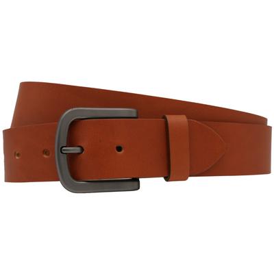 Ledergürtel ANNAMATONI "AnnaMatoni Ledergürtel Glint Ledergürtel Glint", Herren, Gr. TW85 - 100cm Gesamtlänge, braun (cognac 640), 100% Leder, Gürtel Ledergürtel
