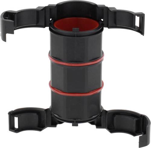 Wiska 10109728 BFC-17-17-BK Wellrohradapter Schwarz Gerade