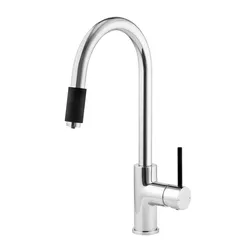 Neuesbad Chrome Spültischarmatur chrom / schwarz DE1BCA064M1