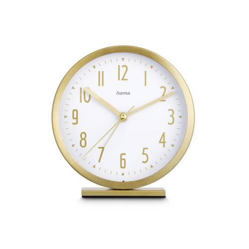 Hama 00222213 Wecker "Skye", ohne Ticken, Gold