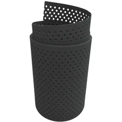 zaun|zu® Sichtschutzstreifen PP Premium Gelocht 15 Prozent Streifen Anthrazit 2,55m