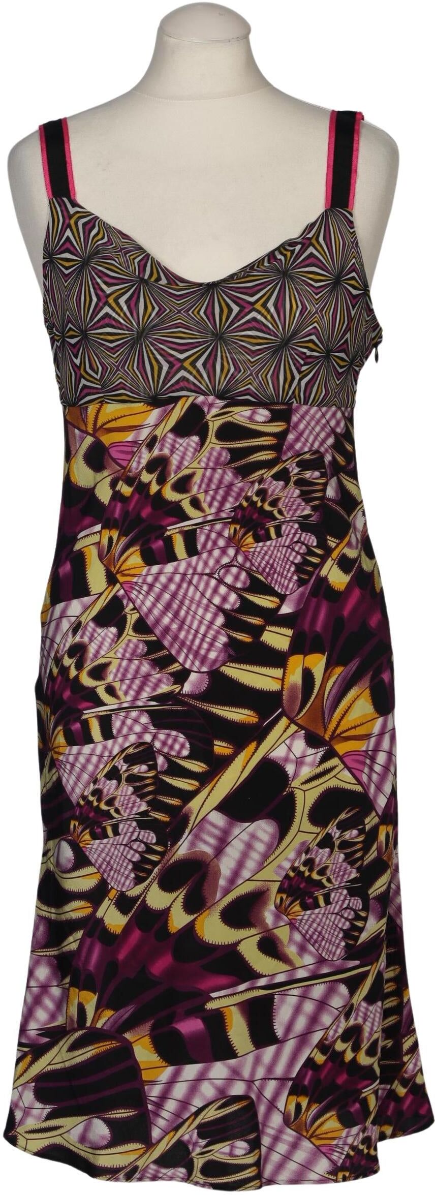 H&M x Matthew Williamson Damen Kleid, Mehrfarbig, Gr. EU 38, Seide - Second Hand