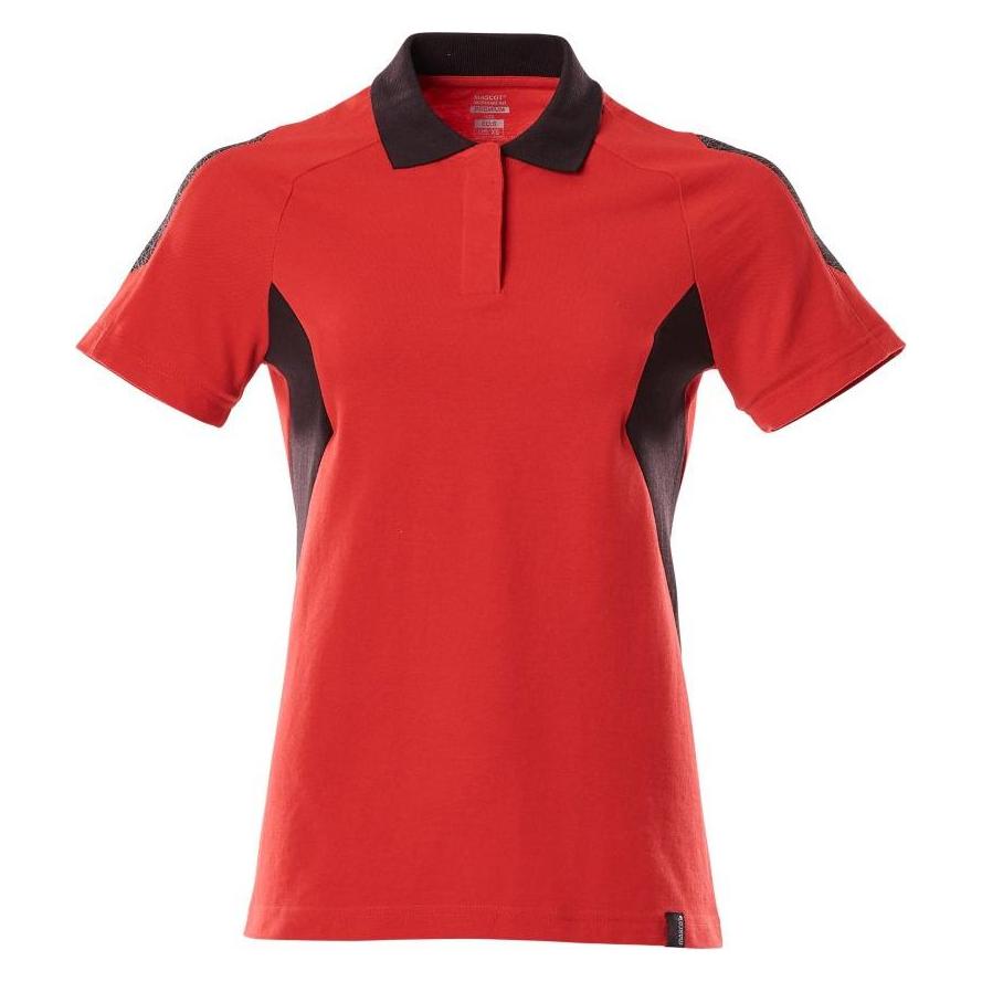 Mascot Polo-Shirt, Damen Polo-shirt Grösse 2XLONE, verkehrsrot/schwarz (XL) (229309)