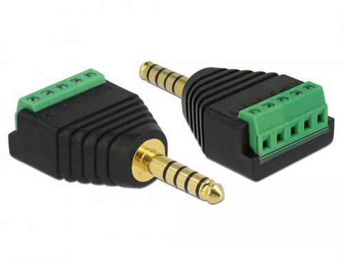 Delock 65948 65948 Klinke Audio Adapter [1x Klinkenstecker 3.5mm - 1x Buchse] Schwarz, Grün