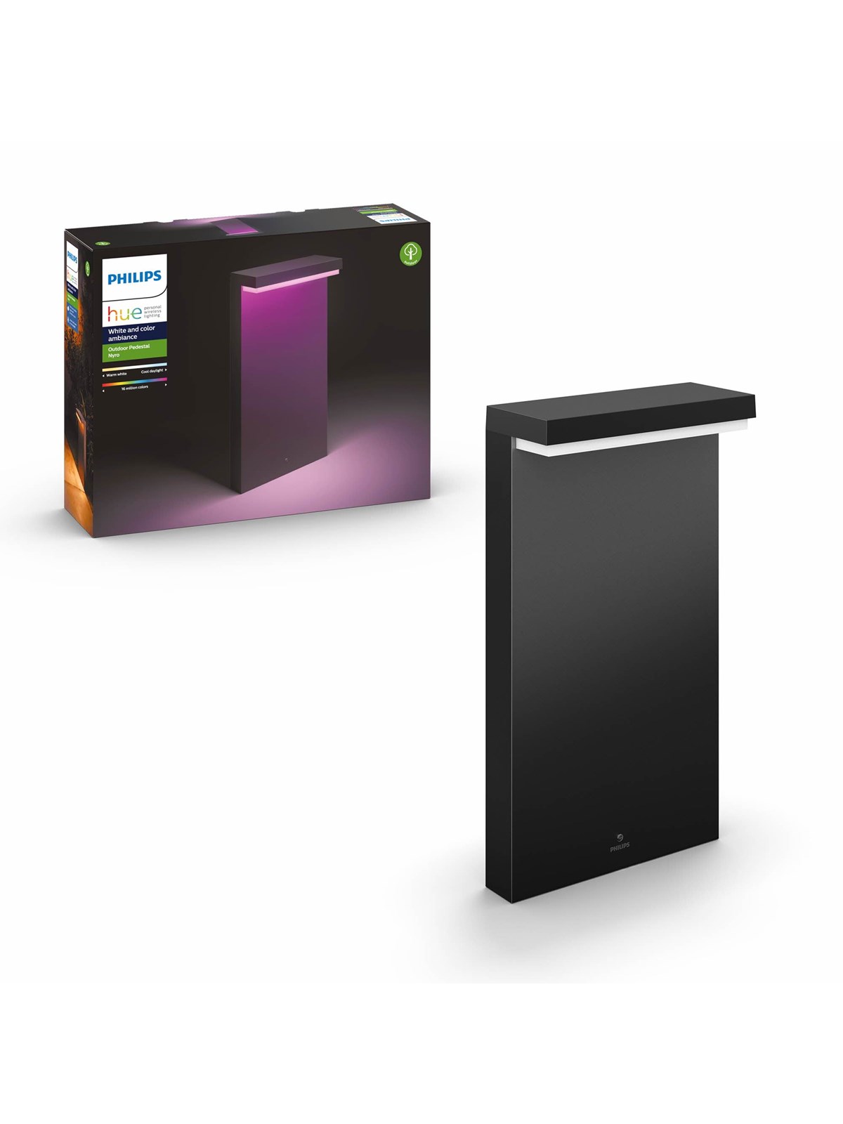 Philips Hue Outdoor Nyro Pedestal - Black