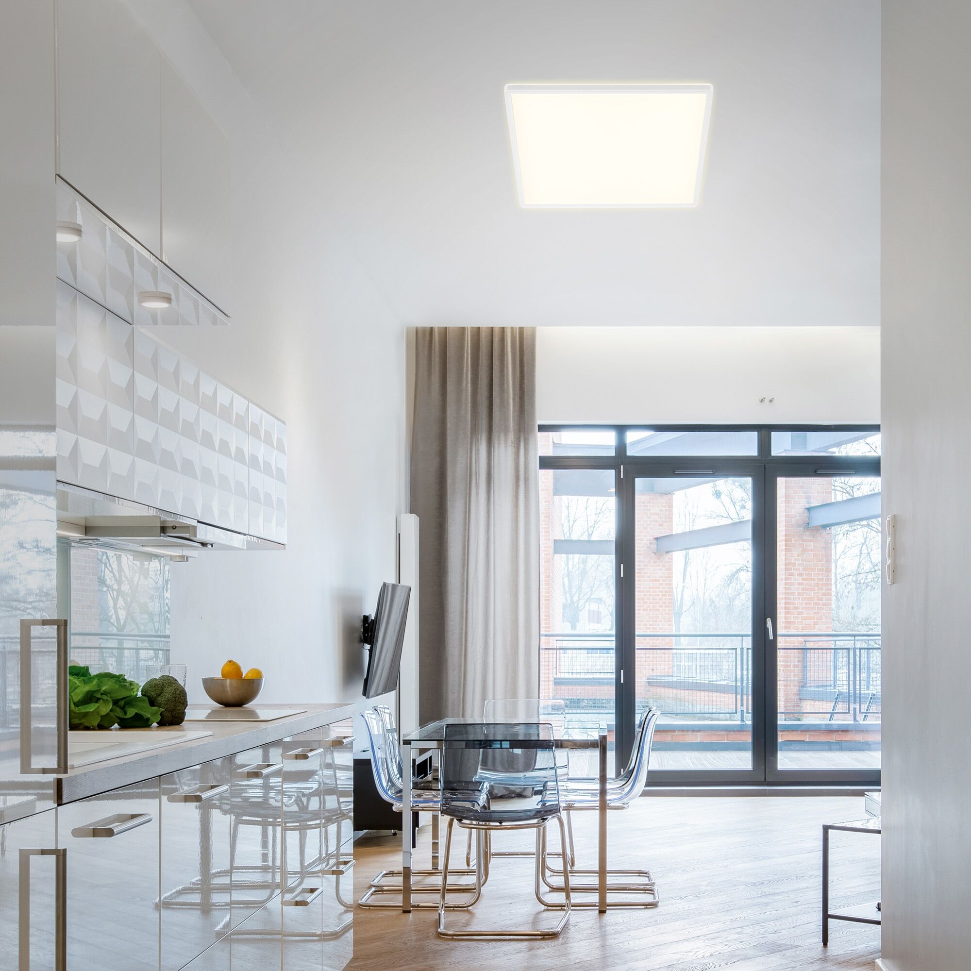 BRILONER LEUCHTEN LED Panel "SLIM", weiß (weiß, neutral), Leuchten, LED Panel