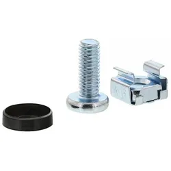 INLINE Käfigmutternset M6, je 20x Käfigmuttern, Unterlegscheiben, Schrauben