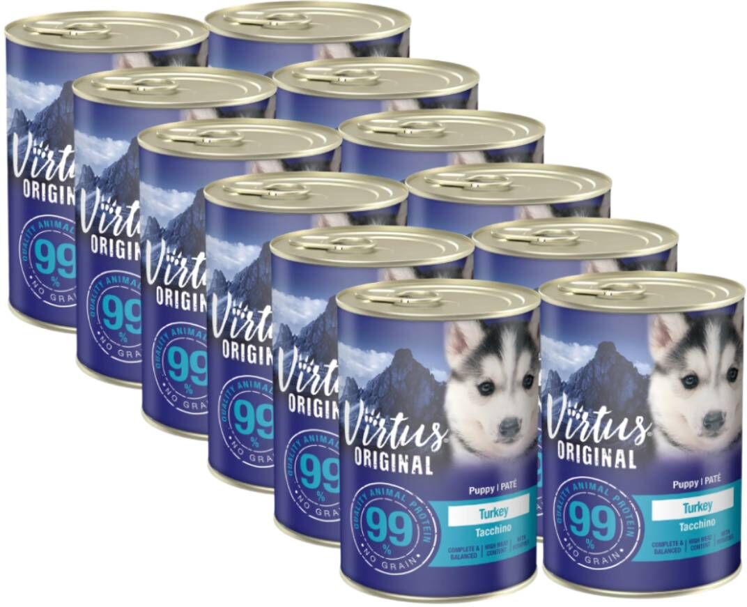Kit Risparmio 12x400G Virtus New Formula Puppy TACCHINO