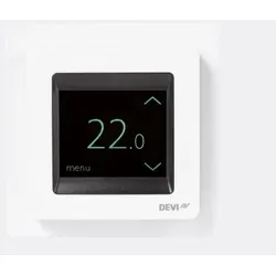 DEVI Uhrenthermostat digi 230V 16A reinweiß Tag/Woche DEVIreg Touch