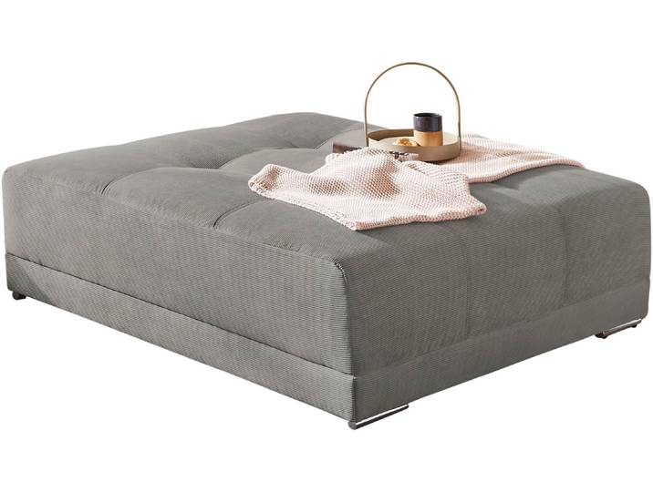 Hocker JOCKENHÖFER GRUPPE Moldau Hocker , grau, B:120cm H:39cm T:120cm, Feincord: 100% Polyester, Hocker, Hocker, Mega-Hocker im XXL-Format, Federkern