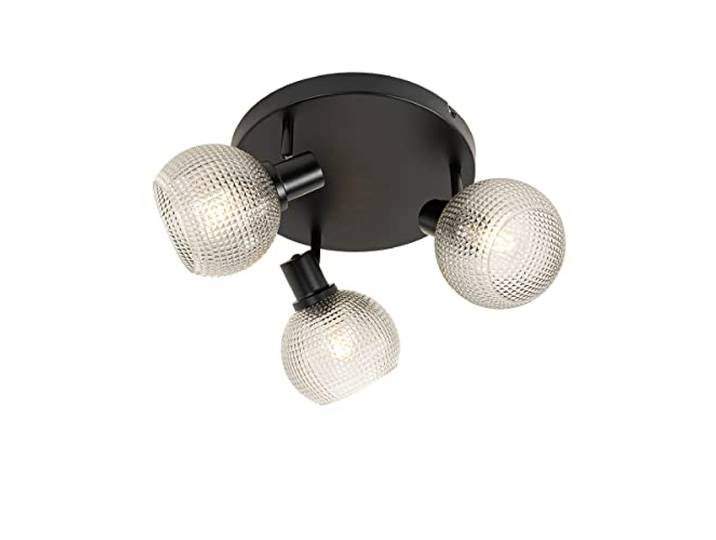 Qazqa chico - Spot plafond\, plafonnier - 3 lumière - Ø 43 cm - Noir - Design - éclairage intérieur - Salon I Chambre I Cuisine I Salle à manger