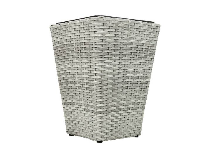 Flechttopf Teneriffa 28x28xH40CM Dunkelg