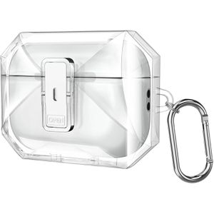 Fintie Ladecase-Hülle Robuste Hülle, mit MagSafe, transparent, für AirPods Pro 3, aus Kunststoff, mit Verriegelung