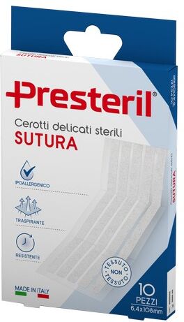 Corman Presteril Cerotti Sutura 6,4x108 Mm - 10 Pezzi
