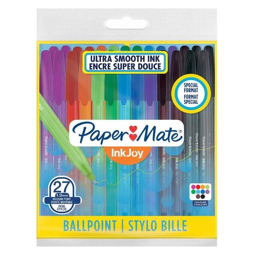 Paper Mate Kugelschreiber InkJoy 100 Kapp27St Farb sort. 1,0 (27x) (2077243)