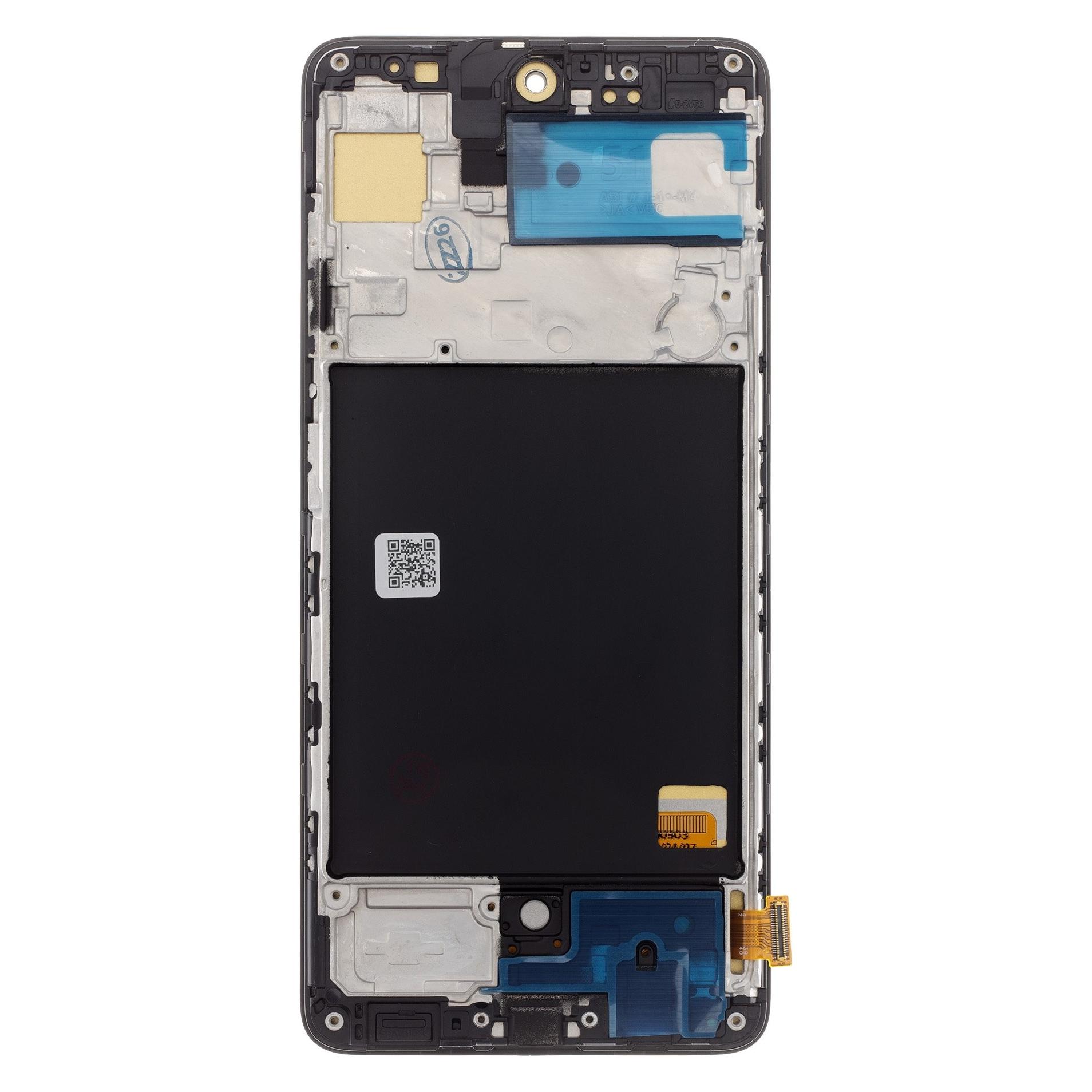 Samsung LCD-Display + Touch-Einheit + Frontabdeckung für A515 Galaxy A51 Schwarz TFT (Display, Samsung Galaxy A51) (57983130763)