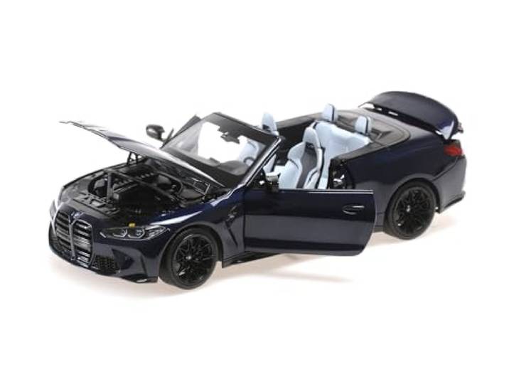 Minichamps 110021031 - B-M-W M4 Cabriolet Blue Metallic 2020 - Maßstab 1/18 - Modellauto