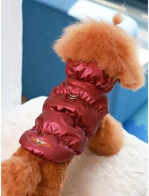 Uplifted Finds Premium Dog Jacket For Autumn Winter burgundy 2xl