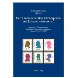 Der Kanon in der deutschen Sprach- und Literaturwissenschaft, Fachbücher von Simonetta Sanna