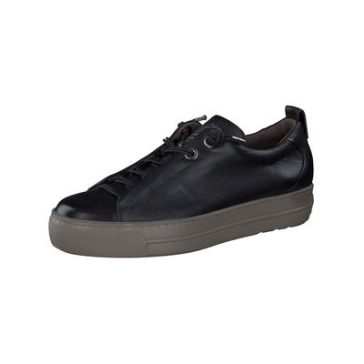Sneaker PAUL GREEN "Paul Green Sneaker Glattleder", Damen, Gr. 39, schwarz, Glattleder, Schuhe Sneaker