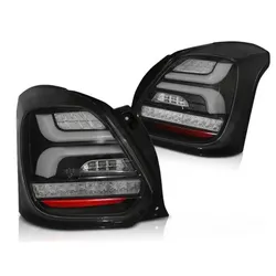 LED Lightbar Rückleuchten passend für Suzuki Swift V AZ 17- Schwarz dynamischer Blinker