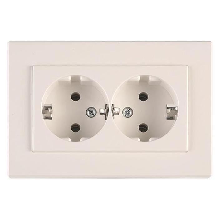 Vila Socket Double Earthed White Xp (477910111048)