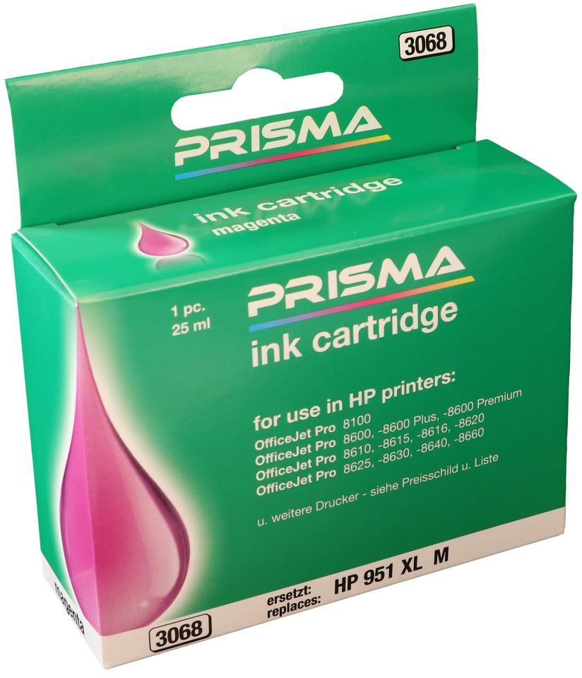 PRISMA 3068 Druckerpatrone für HP Tintenstrahldrucker, magenta, 25 ml