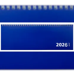 2026 ADINA Großer Tischquerkalender XXL 42x13cm dunkelblau