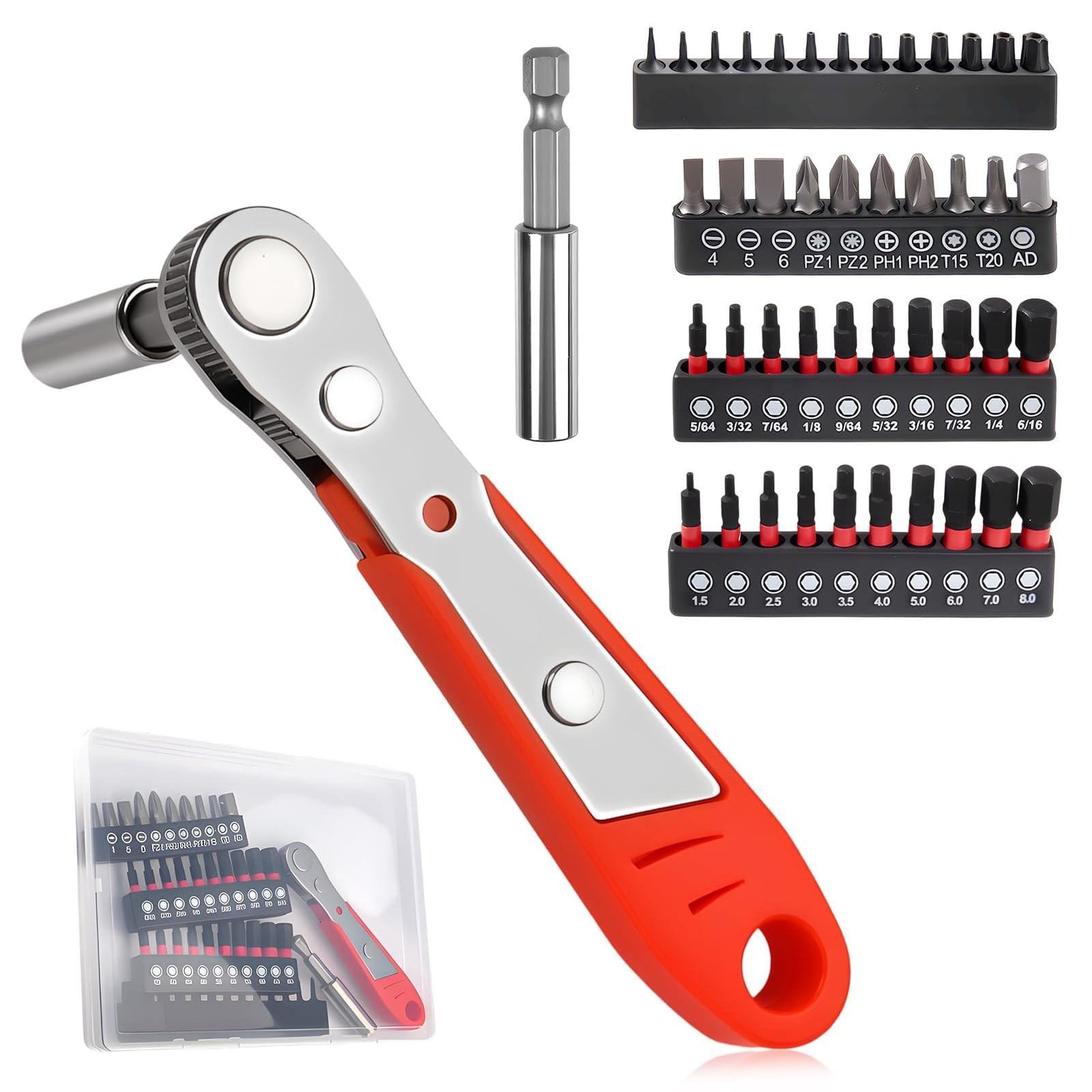 Merkloze 45-in-1 Ratelschroevendraaier Set voor Professionals