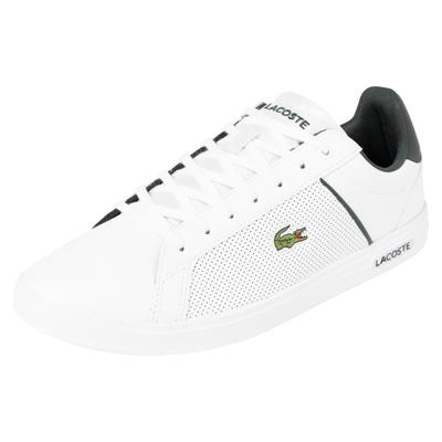 Sneaker LACOSTE "COURT SNEAKERS", Herren, Gr. 46,5, atmungsaktiv, weiß (port 0, port 0), Leder, Synthetik, Schuhe Sneaker