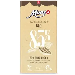 Munz Dunkle Schokolade 85% Kakao bio