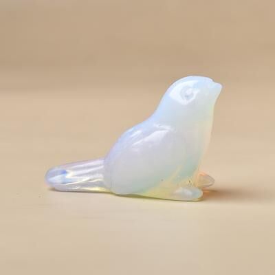 Multisell Products Hub Carved Natural Crystal Bird, Unique Crystal Gift, Decorative Home Item For Elegance opal