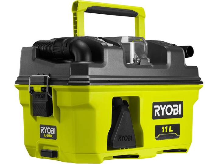 RYOBI - Aspirateur d'atelier ONE+ 18 V - 11\,8 kPa - Réservoir de 11 L - Avec accessoires et adaptateur pour outils ONE+ - RV1811