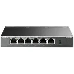 TP-Link 6-PORT 10/100 MBPS DESKTOP SWITCH WITH 4-PORT POE+ (6 Ports), Netzwerk Switch, Schwarz