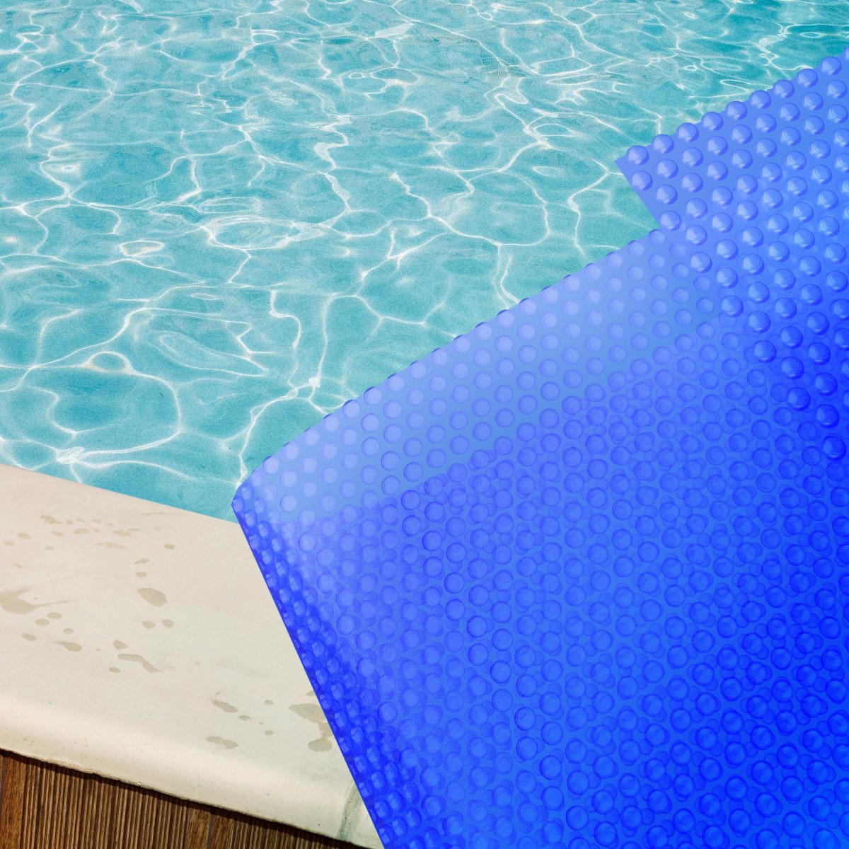 Pool Solarabdeckplane blau acht 4,60 x 7,25 m 300 mµ