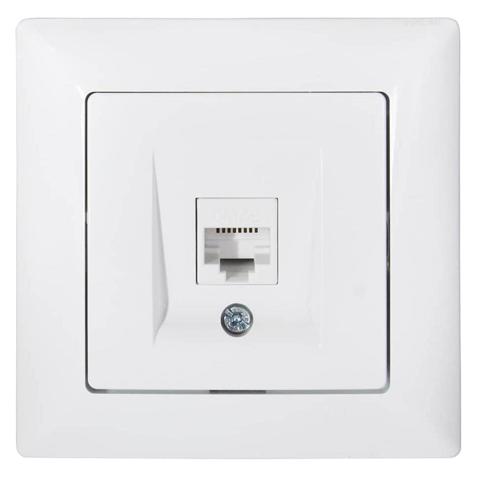 Gunsan Visage Datenbuchse 1-fach CAT6 Internet Netzwerk Weiss (31794186)