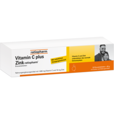 ratiopharm GmbH VITAMIN C PLUS Zink-ratiopharm Brausetabletten 40 St 16120930