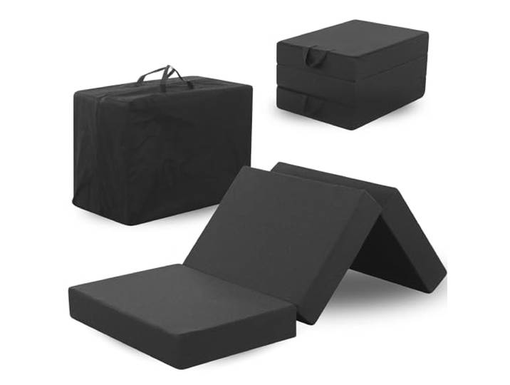 Arensberger Amalia Gästebett Klappmatratze 120x200 cm 16 cm XXL NANOCELL® Gelschaum Faltmatratze mit Transporttasche Gästematratze Klappbar für Boden, Kinder & Camping