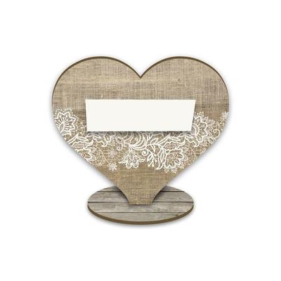 familiawedding 25 Tischkarten zur Hochzeit 'Ja ich Will' Herz-Design