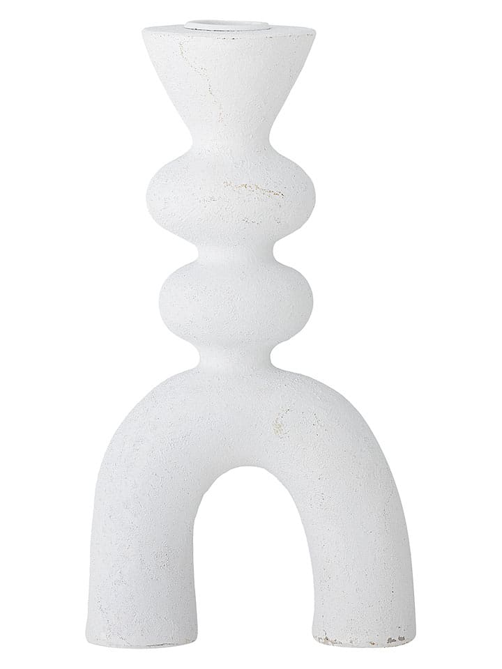 Bloomingville Kerzenhalter ''Syra'' in Weiß - (B)11 x (H)21 x (T)5 cm - onesize