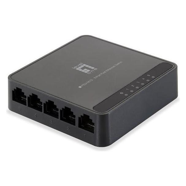 LevelOne Switch 5x FE FEU-0512 Kunststoff (5 Ports) (FEU-0512NEUEVERSION)