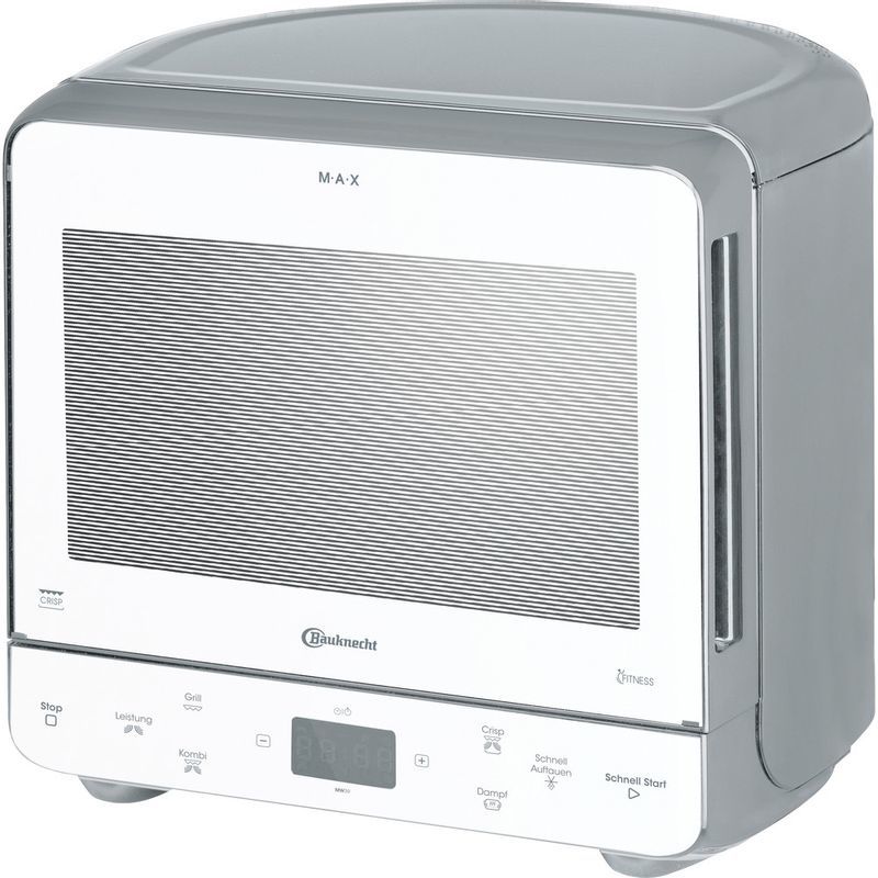 Bauknecht MW39WSL Freistehende Mikrowelle 700 W Größe: klein 5 Stufen Dampfgaren Grill (Silber) 858903922860
