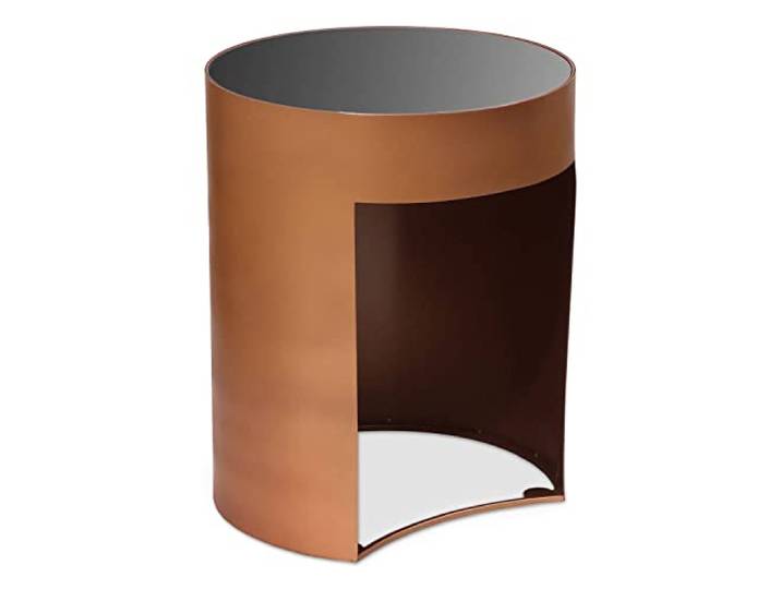 Menzzo Selenium Beistelltisch aus Glas und Kupfermetall