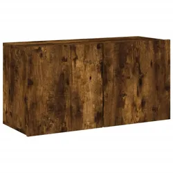 vidaXL TV-Wandschrank Räuchereiche 80x30x41 cm